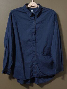 Lunya Airy Cotton & Silk Pajama TOP ONLY Size XL